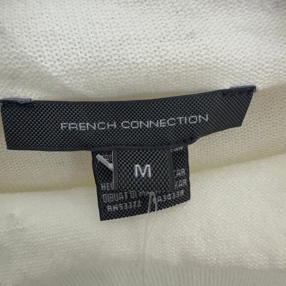 French Connection Mock Neck Longsleeve Pullover Ribbed Sweater US Women's M - Picture 3 of 8